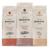 Kit Café Gourmet Baggio Chocolate Com Avelã+Trufado+Caramelo