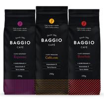 Kit Café Gourmet Torrado Baggio Bourbon+Premium+Espresso