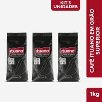 Kit Café Ituano Superior em Grãos Torrado pacote 1 Kg - 3 Pacotes Kit Café Ituano Superior em Grãos Torrado pacote 1 Kg - 3 Pacotes