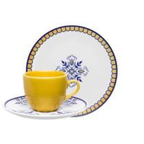 Kit Café Jogo Lanche Coup Lisboa Oxford Porcelana 20 Peças