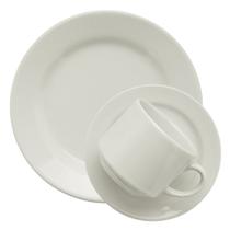 Kit Café Lanche Oxford Donna Branco 24 Peças