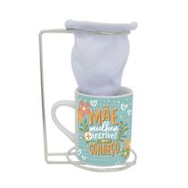 Kit Café Mãe Incrível Coador e Caneca 120ml - Simas