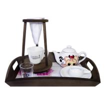 Kit Café Sem Pressa Coador e xicara