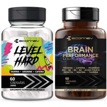Kit Cafeina Taurina Arginina Brain Magnesio Tirosina Inositol 120Cáps Ecomev Kit Cafeina Taurina Arginina Brain Magnesio Tirosina Inositol 120Cáps Ecomev