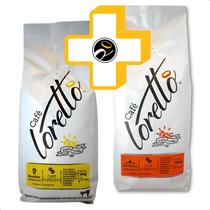 Kit Cafés em Grãos Arábica Bourbon Premium Loretto 1 Kg