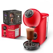 Kit Cafeteira Dolce Gusto Genio S Plus Vermelha + Bebidas Kopenhagen