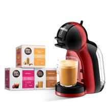 Kit Cafeteira Dolce Gusto Mini Me Vermelha e Preta + 30 cápsulas