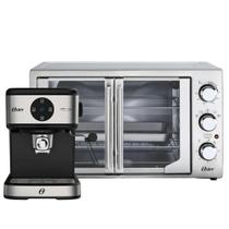 Kit Cafeteira Espresso Double E Forno e Fritadeira 42L French Door Oster 110V Kit Cafeteira Espresso Double E Forno e Fritadeira 42L French Door Oster 110V