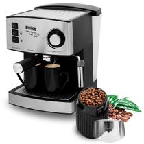 Kit Cafeteira Expresso 15 Bars + Moedor De Café Philco 170W - Cinza - 220v