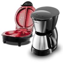 Kit Cafeteira Inox + Omeleteira Ceramica Redstone Britania Kit Cafeteira Inox + Omeleteira Ceramica Redstone Britania