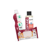 Kit Cafuné Shampoo + Limpador de Pisos + Toalha Umedecida