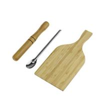 Kit Caipirinha 3 Pçs Bambu E Inox Drinks - Clink - CK3526 Kit Caipirinha 3 Pçs Bambu E Inox Drinks - Clink - CK3526