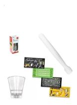 Kit Caipirinha 3 Peças Copo Socador E Tabua De Vidro Sortida