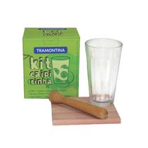 Kit Caipirinha 3 Peças Copo Tabua Socador Tramontina Drinks Kit Caipirinha 3 Peças Copo Tabua Socador Tramontina Drinks
