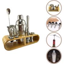 Kit Caipirinha Bartender Inox Coqueteleira 12 peças 550ml - Barman Profissional Kit Caipirinha Bartender Inox Coqueteleira 12 peças 550ml - Barman Profissional
