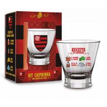 Kit Caipirinha Copo E Socador Flamengo Torcedor Rubro Negro - Brasfoot Kit Caipirinha Copo E Socador Flamengo Torcedor Rubro Negro - Brasfoot