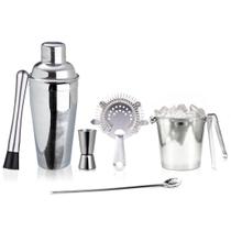 Kit Caipirinha Profissional Coqueteleira 500ml 5 Peças Inox