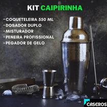 Kit Caipirinha Profissional em INOX Pague 1 Leve 5 - Uny Gift