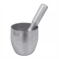 Kit Caipirinha Socador + Copo Alumínio - AAL, 9cm altura