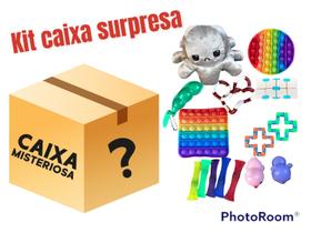 Kit Caixa 11 Peças Fidget Toy Pop It Brinquedos Ant Stress