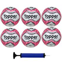 Kit Caixa 6 Bolas Campo Topper Slick Rs + Bomba