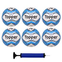 Kit Caixa 6 Bolas Futsal Topper + Bomba