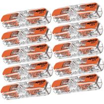 Kit caixa 60 conector de emenda em linha wago com alavanca até 4mm 2212411 Kit caixa 60 conector de emenda em linha wago com alavanca até 4mm 2212411