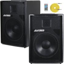 Kit Caixa Ativa e Passiva Datrel 12 500W RMS Usb Bluetooth