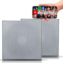 Kit Caixa Bluetooth Quadrada Ativa +1 passiva 55w Rms