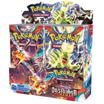 Kit Caixa Box 36 Cartelas Pokémon Ev03 Obsidiana Em Chamas