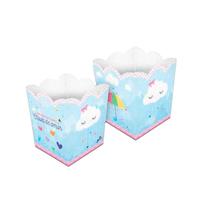 Kit Caixa Cachepot De Festa Chuva De Amor Com 8Un Kit Caixa Cachepot De Festa Chuva De Amor Com 8Un