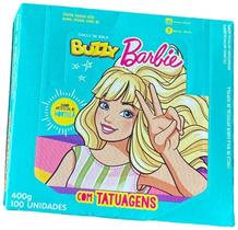 Kit Caixa Chiclete Barbie Com 100 Un Sortido + Boneca Patty