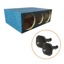 Kit Caixa Corneteira 2 Drivers 1 Tweeter Longa Grafite + 2 Cornetas Kit Caixa Corneteira 2 Drivers 1 Tweeter Longa Grafite + 2 Cornetas