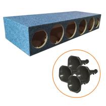 Kit caixa corneteira 4d 2t longa grafite + 4 cornetas