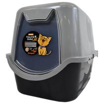 Kit Caixa de Areia Fechada Banheiro Para Gato Duracats