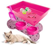 Kit Caixa de Areia para Gato Completa