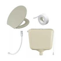 Kit Caixa De Descarga + Assento Universal + Engate 40cm