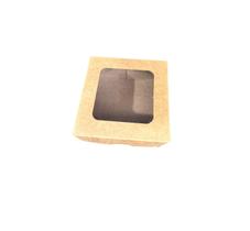 Kit Caixa De Doce Brigadeiro Com Visor 8x8x4 Kraft 50un