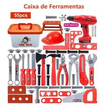 Kit Caixa de Ferramentas - Brinquedo 55 Pcs
