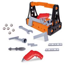 Kit Caixa de Ferramentas Brinquedo Furadeira e Acessórios Kit Caixa de Ferramentas Brinquedo Furadeira e Acessórios