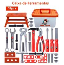 Kit Caixa De Ferramentas E Acessórios - Brinquedo 39 Peças - Play Tool