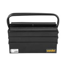 Kit Caixa de Ferramentas Sanfonada Vonder Preta com Jogo de Chaves Combinadas 12 Peças Nove54