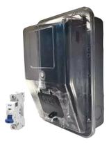 Kit Caixa de Luz Monofásica Policarbonato + Disjuntor 63A Padrão Concessionária Envio Rápido Kit Caixa de Luz Monofásica Policarbonato + Disjuntor 63A Padrão Concessionária Envio Rápido