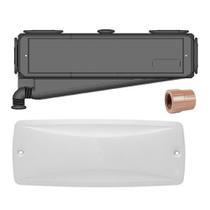 Kit Caixa de Passagem Split POP MAX + Tampa Split POP MAX TPP004 + Luva PVC Rosca 3/4