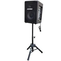 Kit caixa de som ativa 8" 150w rms e tripé datrel prof Kit caixa de som ativa 8" 150w rms e tripé datrel prof