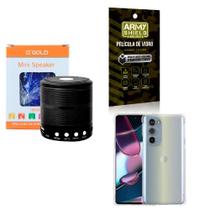 Kit Caixa de Som Bluetooth + Capinha Motorola G32 + Película 3D - AGold
