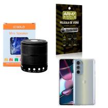 Kit Caixa de Som Bluetooth + Capinha Motorola G32 + Película 3D