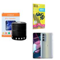 Kit Caixa de Som Bluetooth + Capinha Motorola G32 + Película 9D