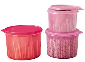 Kit Caixa Estilo 3 Peças - 2,4L + 1,7L + 1,1L Tupperware