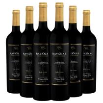 Kit Caixa Fechada 6 Garrafas Vinho Ravanal Gran Reserva Cabernet Sauvignon